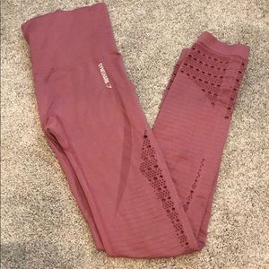 Pink/ mauve gymshark cutout leggings!